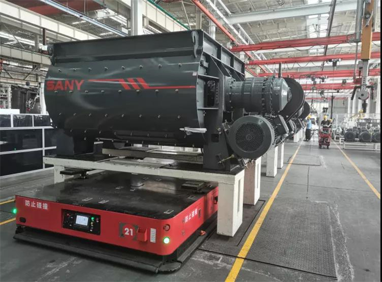 數臺20噸重載AGV，三豐機器人助力三一打造智能產線